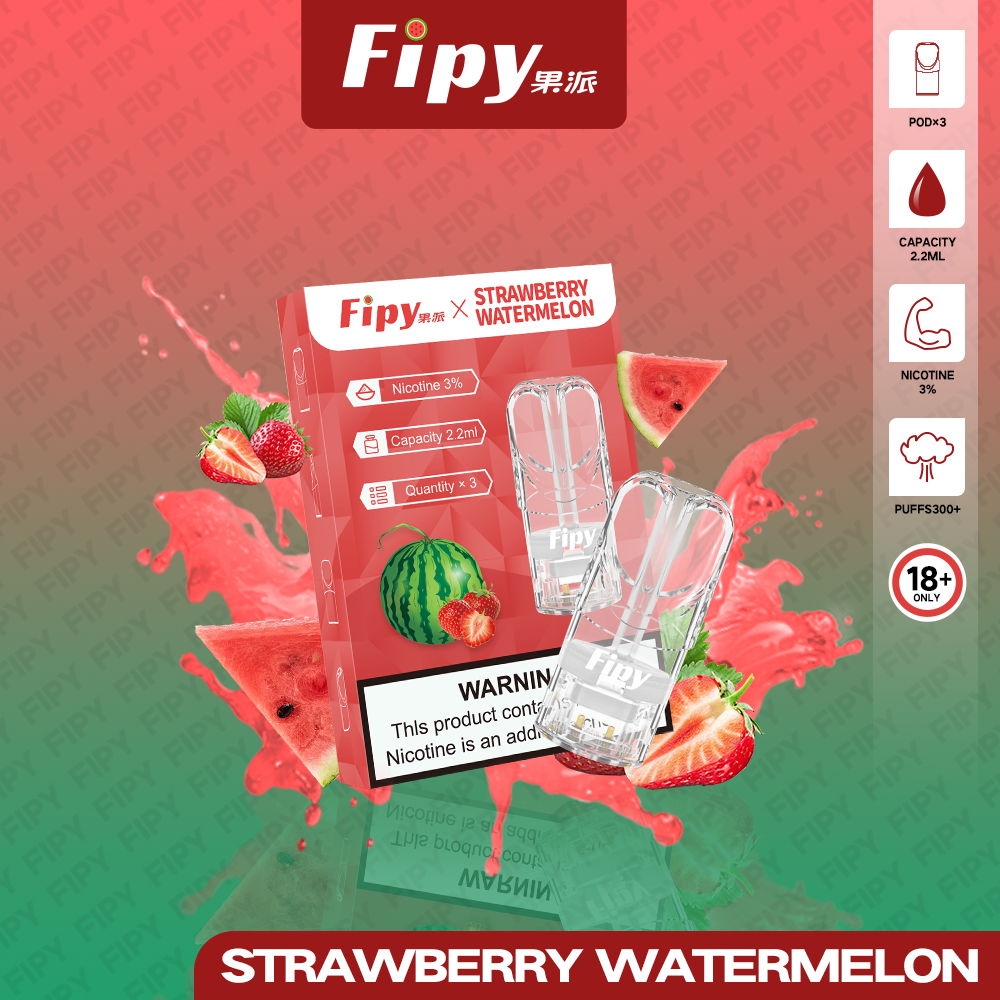Fipy 果派透明煙彈-草莓西瓜 Fipy 果派透明煙彈-草莓西瓜