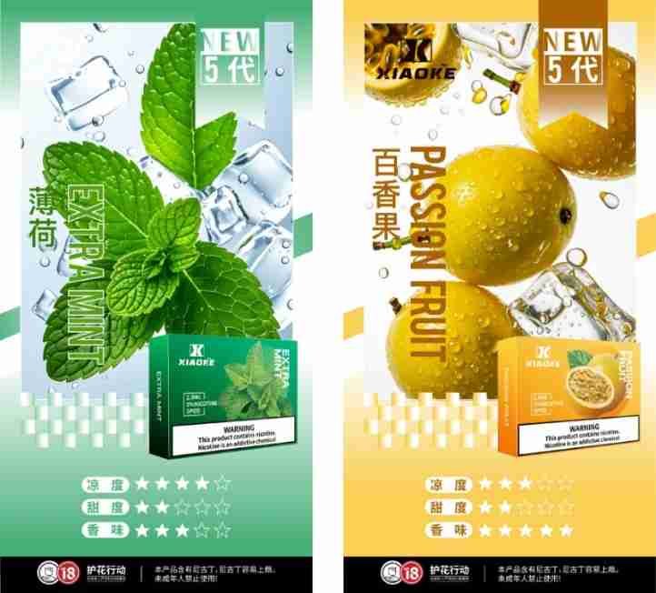 XIAOKE5代-薄荷和百香果 XIAOKE5代-薄荷和百香果